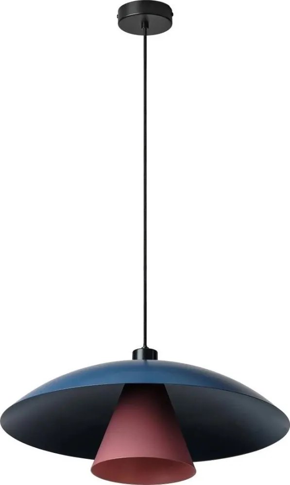 Osram - Żyrandol na lince DECOR FLYING MUSHROOM 1xE27/25W/230V Ø 50 cm niebieski