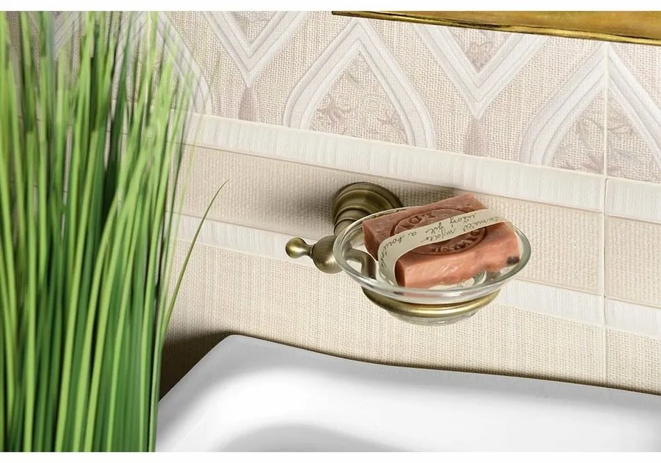 SAPHO 1318-02 Diamond Dozownik mydła, brąz