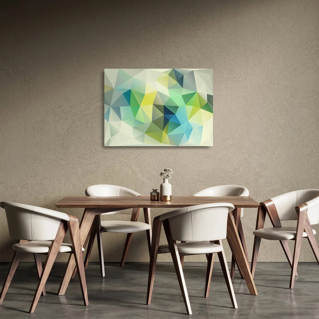 Obraz na szkle abstrakcji geometrycznej (70x50 cm)