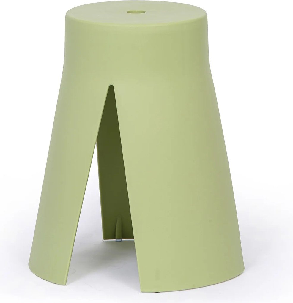 Plastikowy stołek RIKO, zielony