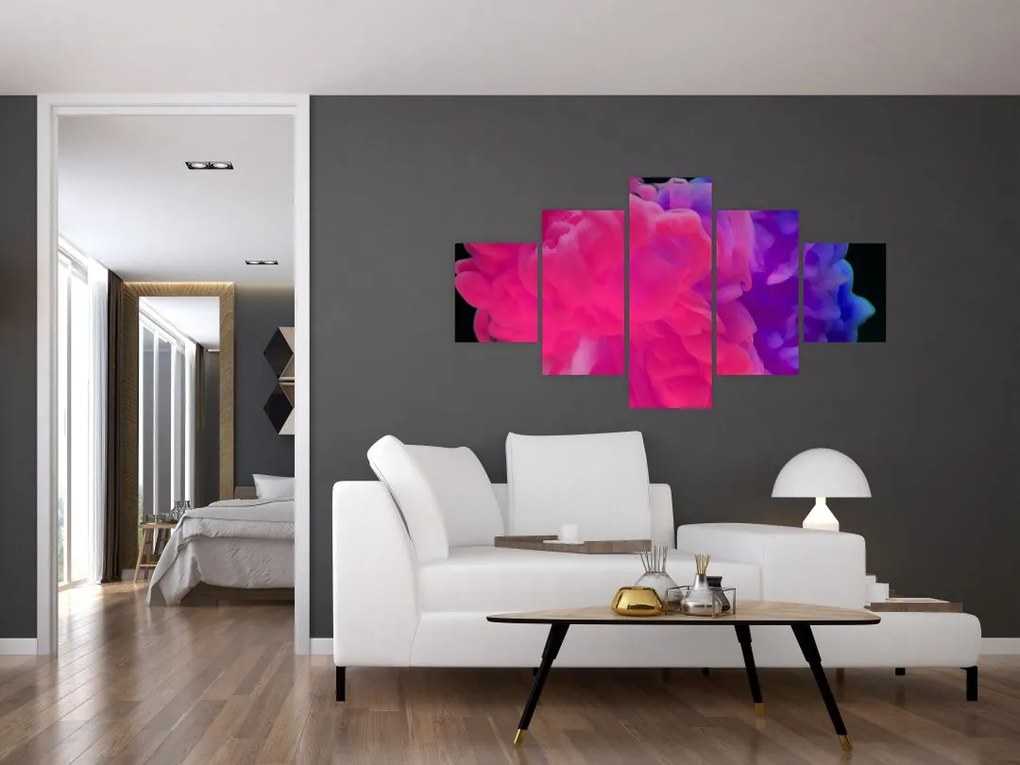 Obraz kolorowego dymu (125x70 cm)