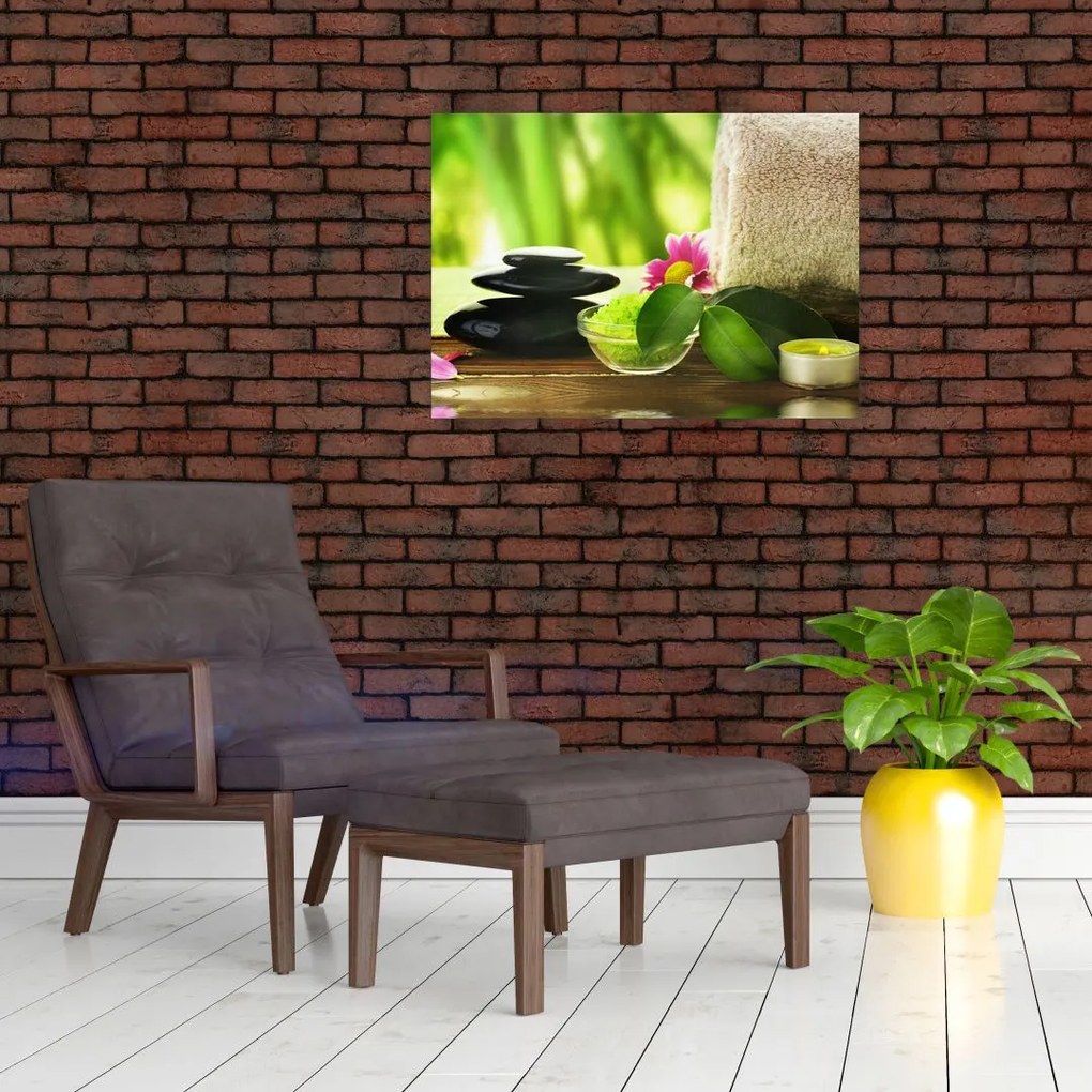 Obraz narzędzi do masażu (70x50 cm)