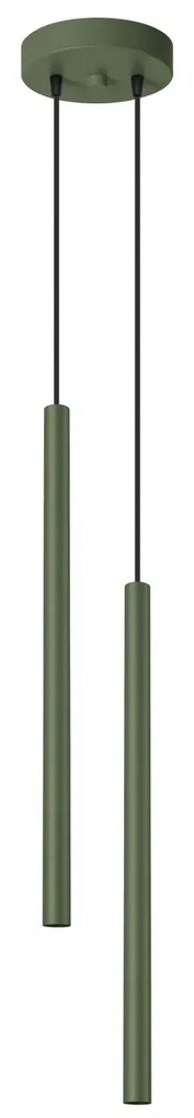 Lampa wisząca PASTELO 2 zielona oliwka SOLLUX LIGHTING