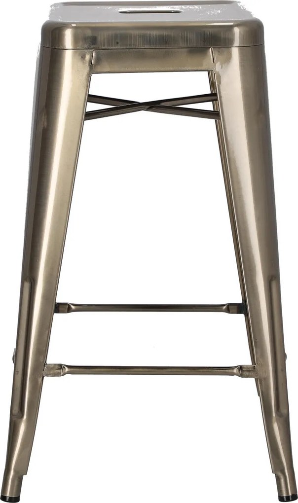 Stołek barowy Paris insp. Tolix 66 cm metaliczny