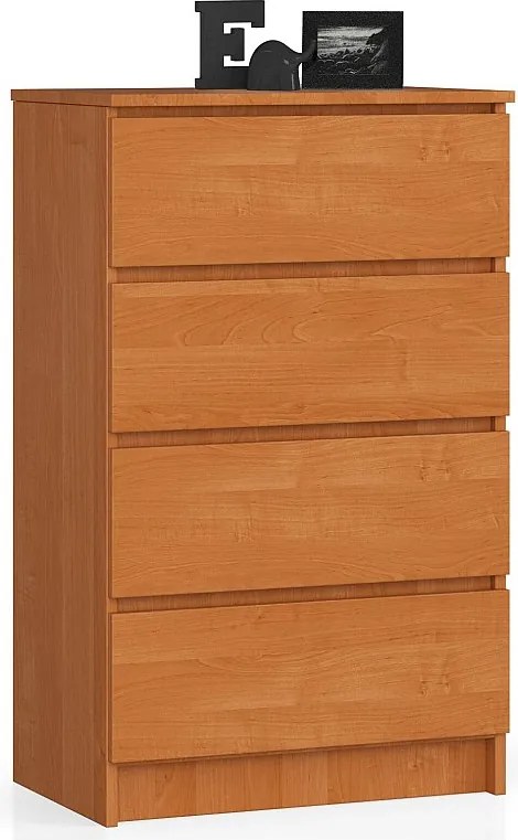 Komoda AKORD K60 Olcha 60 cm 4 szuflady kolor Olcha mat 60x40x99 cm