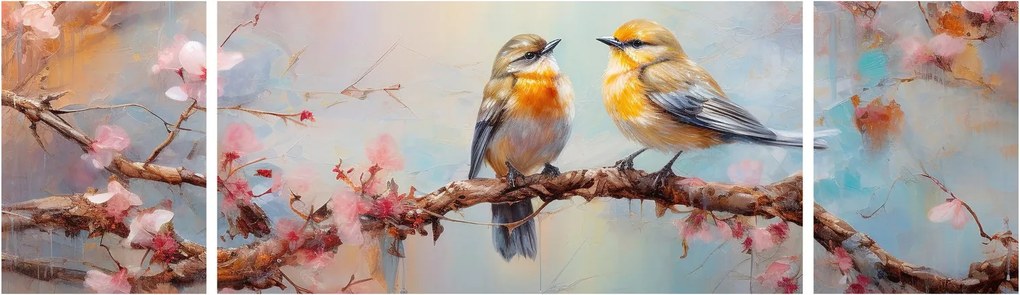 Obraz - Gołąbki (170x50 cm)