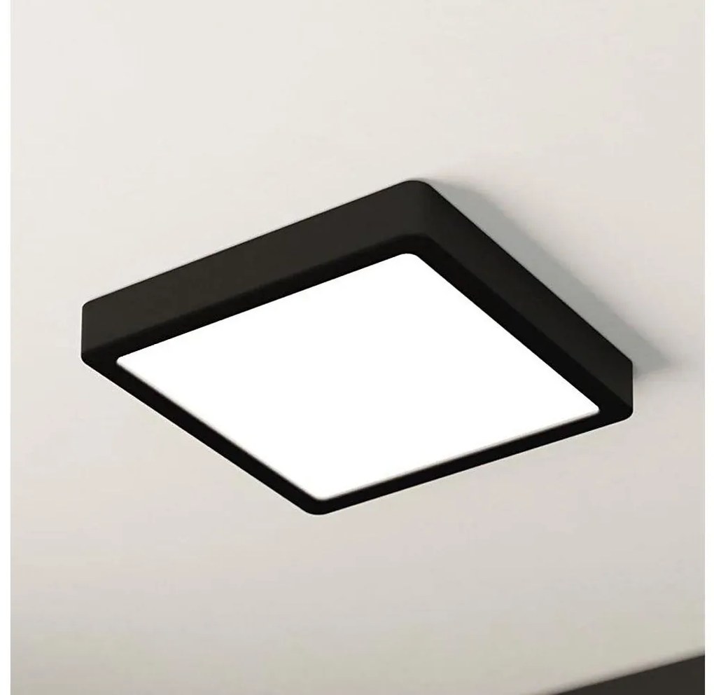 Eglo 900587 - LED 17W 230V ściemnialna lampa sufitowa FUEVA czarna