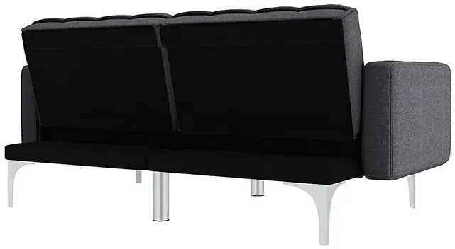 Rozkładana dwuosobowa ciemnoszara sofa - Distira 2D