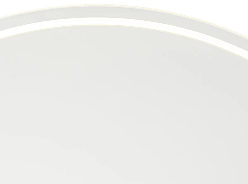 Nowoczesne lustro łazienkowe 80 cm z LED i dotykowym ściemniaczem - Sebas Nowoczesny Oswietlenie wewnetrzne