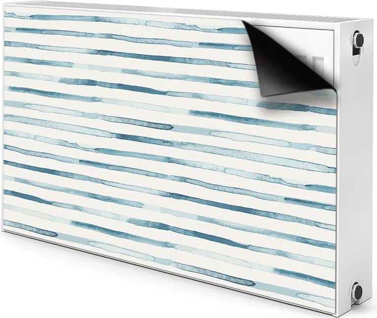 Magnes dekoracjny na kaloryfer Niebieskie linie