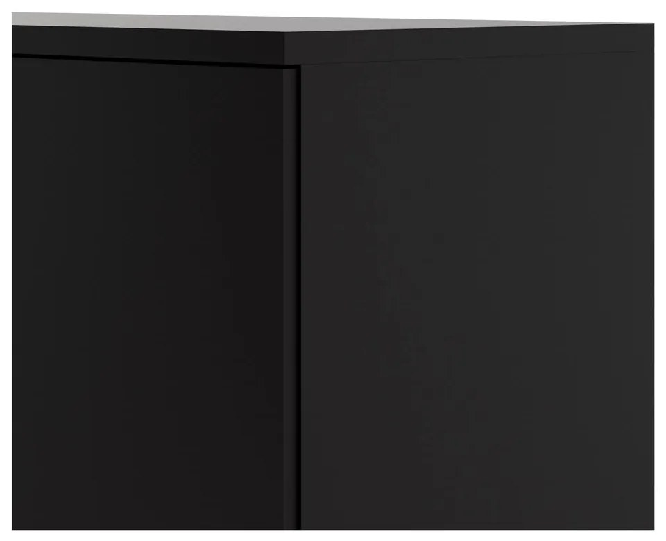 Czarna komoda 176x90x49 cm Roomers – Tvilum