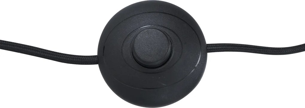 Designerska lampa podłogowa brązowa z brązowym szkłem 5-punktowa - Athens