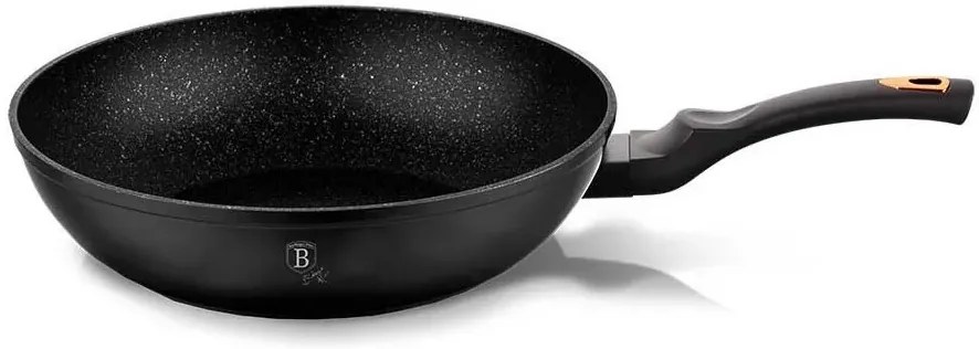 Aluminiowy wok z silikonowym uchwytem 30cm R6-F08