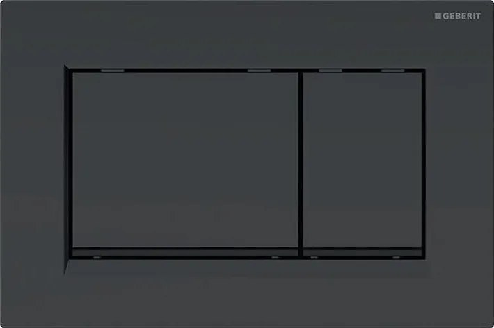 Geberit 115.883.16.1 - Przycisk spłukujący Sigma30 24,6x16,4 cm czarny mat