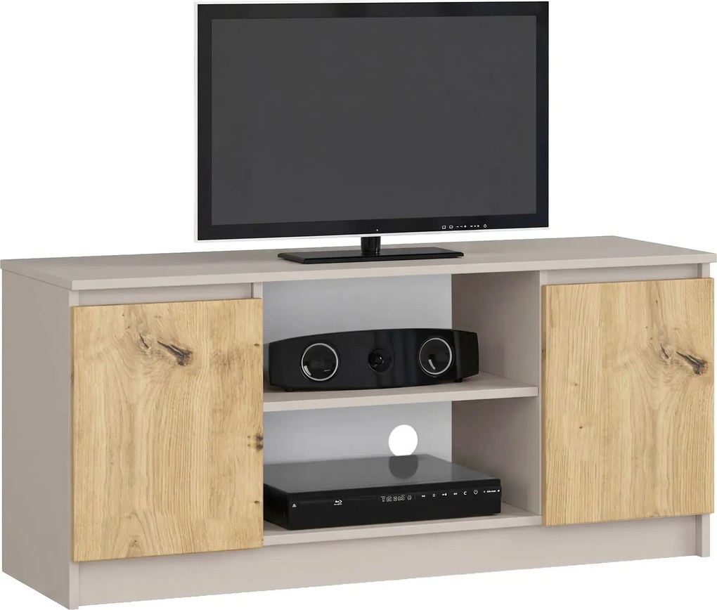 Szafka pod telewizor kaszmir + dąb artisan N1-P67