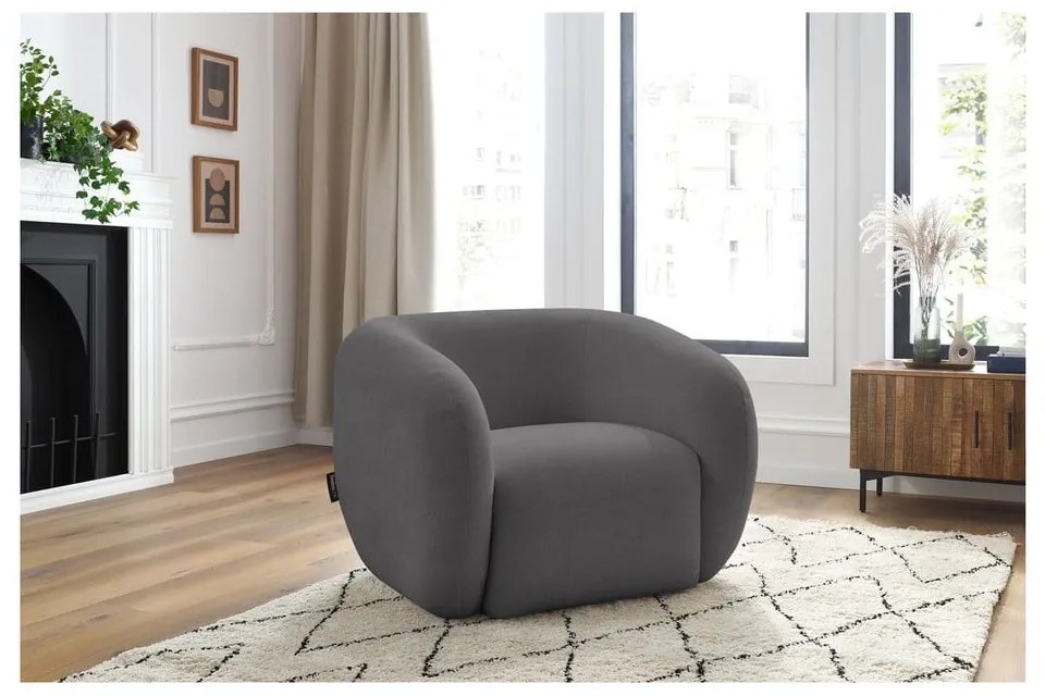 Ciemnoszary fotel Celine – Bobochic Paris