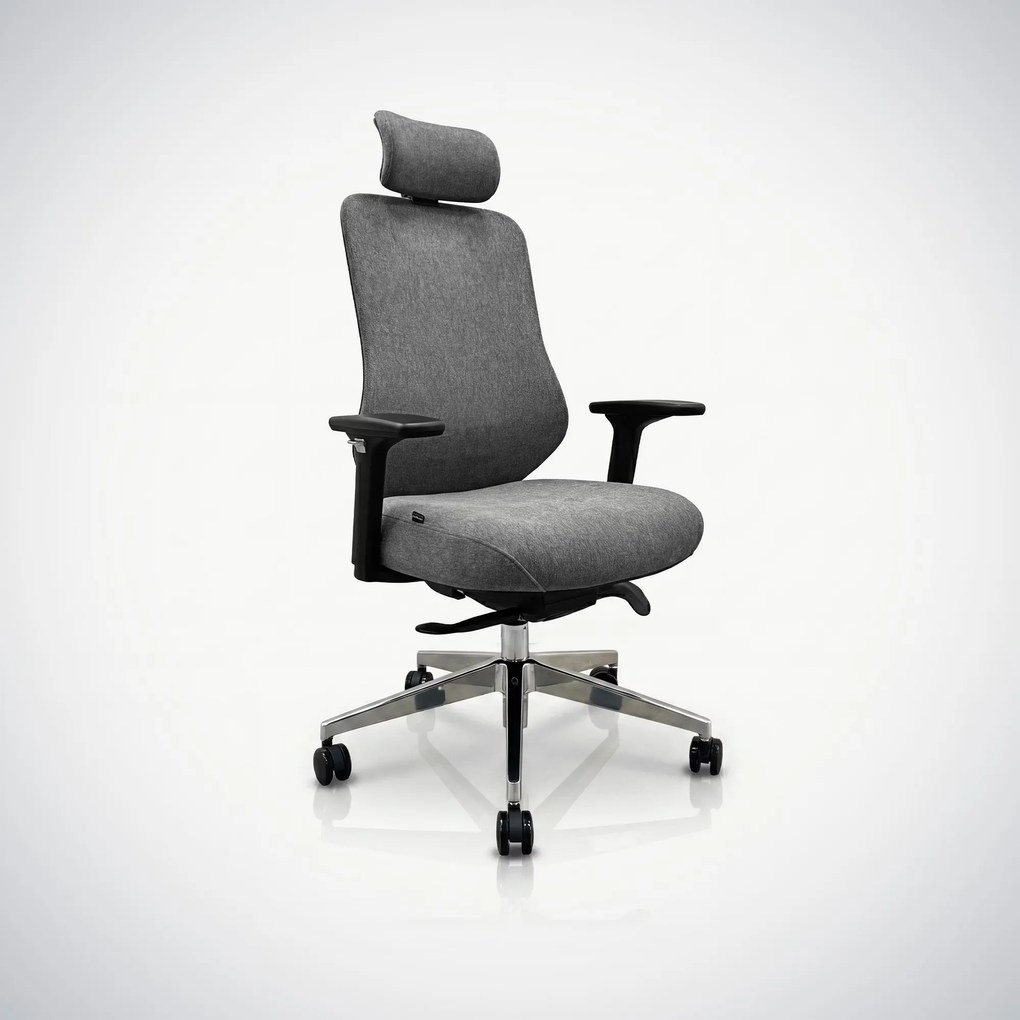 Ergonomiczny fotel biurowy ciemnoszary AXIS