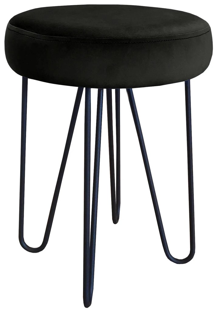 Taboret Venus HAIRPIN noga czarna MG19