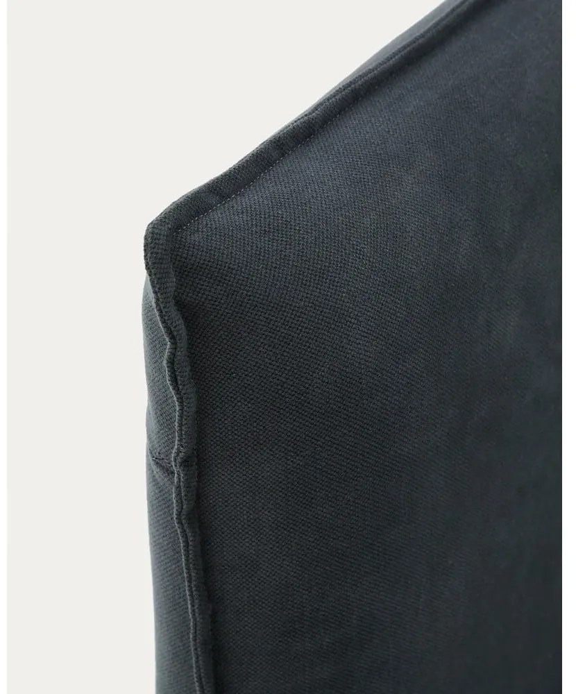 Antracytowy tapicerowany zagłówek 180x118 cm Jaira – Kave Home