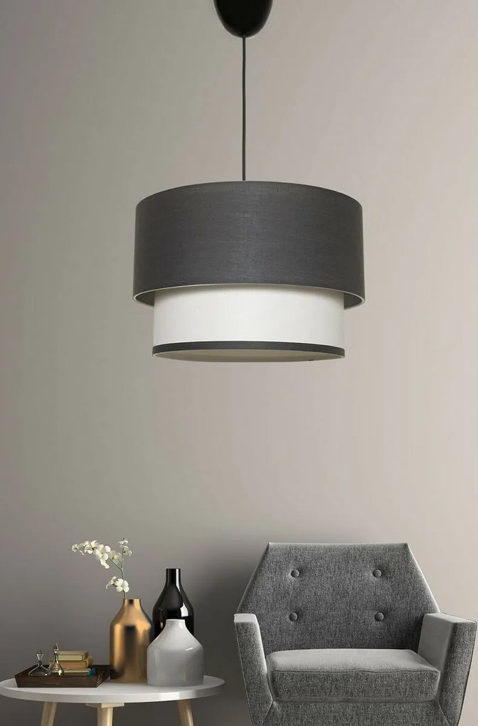 Lampa wisząca SP286 antracytowa, biała