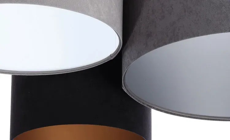 Potrójna plafoniada z okrągłymi abażurami T7-P44