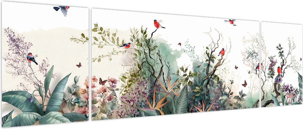 Obraz - Naturalny krajobraz, akwarela (170x50 cm)
