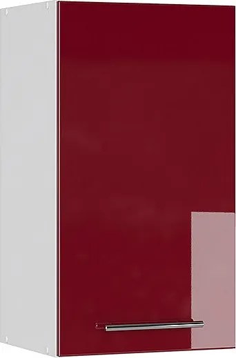 Szafka łazienkowa bordowa czerwień wysoki połysk 40x34.1x72 fame-line