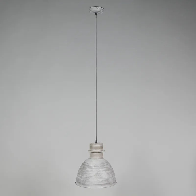 Zestaw 3 rustykalnych lamp wiszących szarych - Dory
