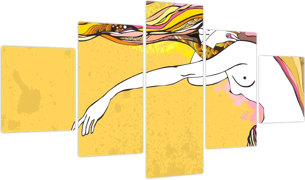 Obraz - Dziewczyna (125x70 cm)