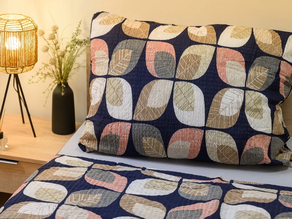 PrzytulneMieszkanie.pl PrzytulneMieszkanie.pl Pościel z kory z bawełny Renforcé AUTUMN LEAF kolorowa Rozmiar pościeli: 70 x 90 cm | 140 x 200 cm