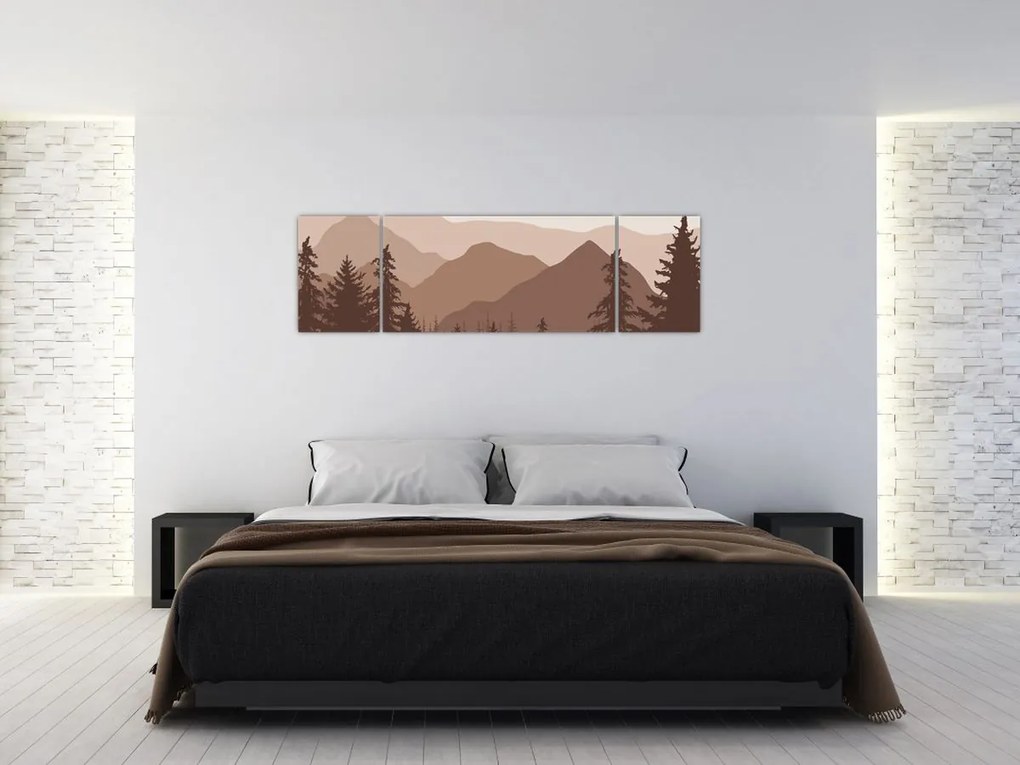 Obraz - Góry Brunatne N⁰2 (170x50 cm)