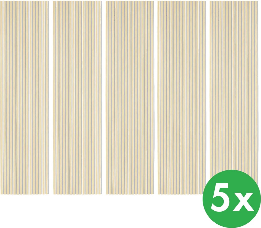Drewniany panel akustyczny, 2400 x 600 mm, B2BP001, 5 szt, brzoza