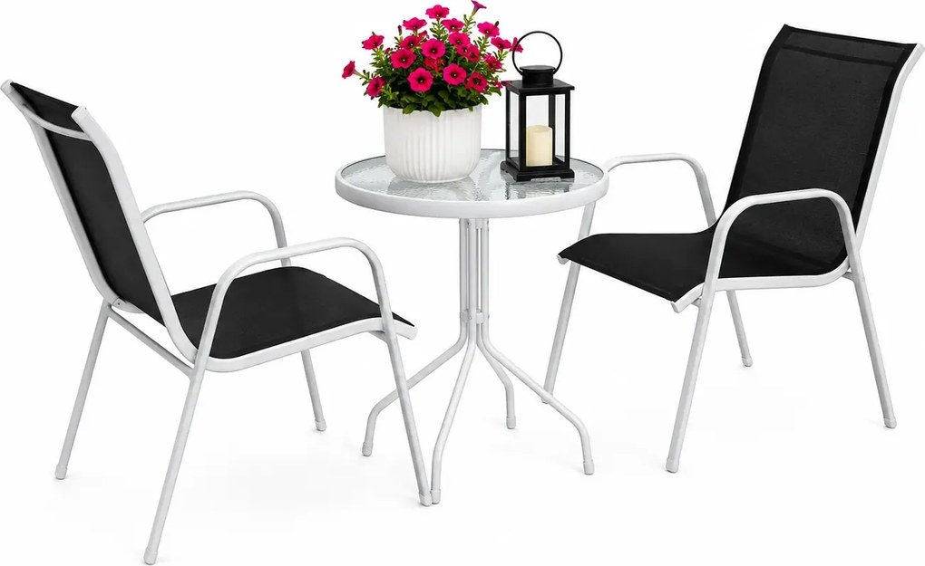 Zestaw mebli ogrodowych typu bistro W9-E62