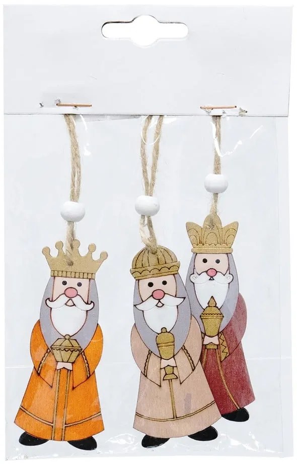 Ozdoby świąteczne zestaw 3 szt. Three Kings – Casa Selección