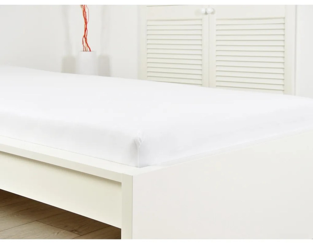 4Home prześcieradło jersey Ideal biały, 100 x 200 cm