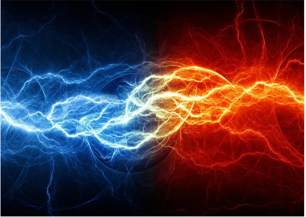 Obraz napięcia elektrycznego (70x50 cm)
