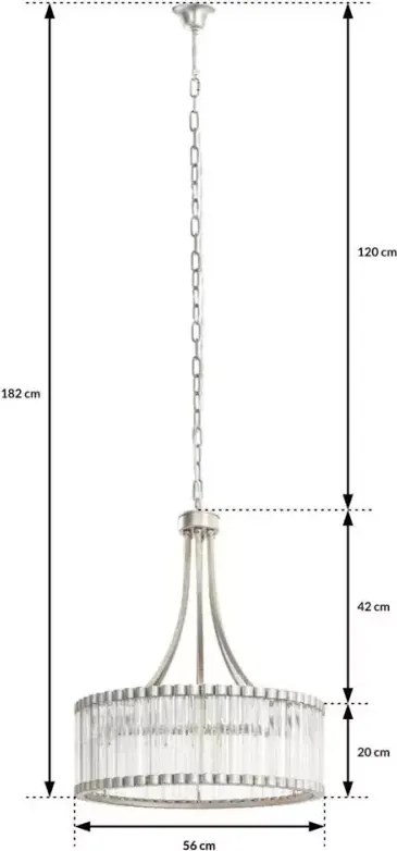 Duży kryształowy żyrandol glamour 56 cm