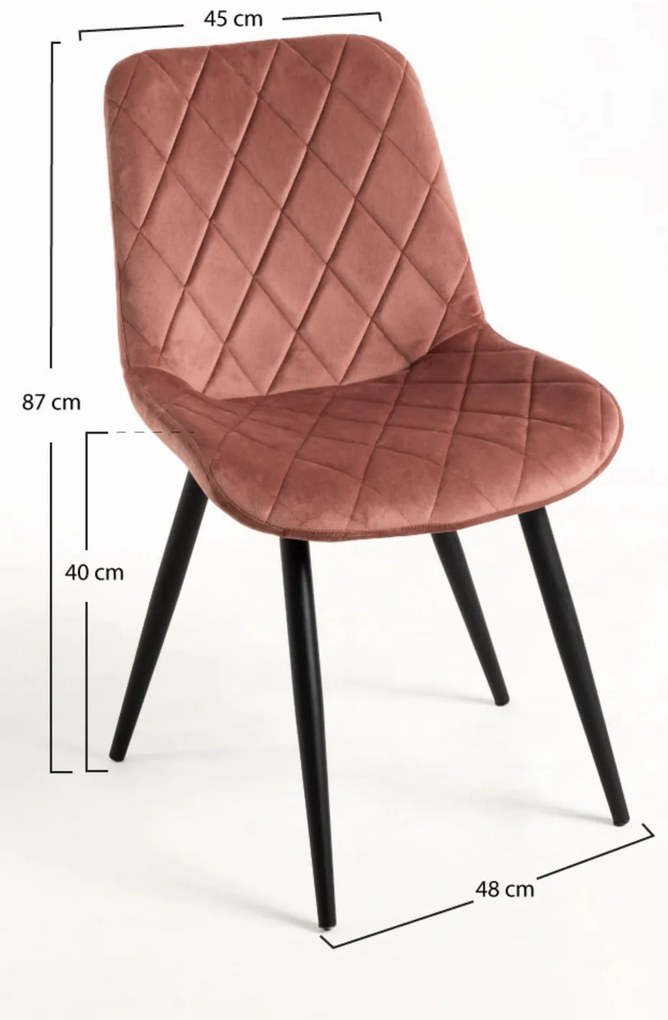 Pakiet 4 krzese Min Velvet