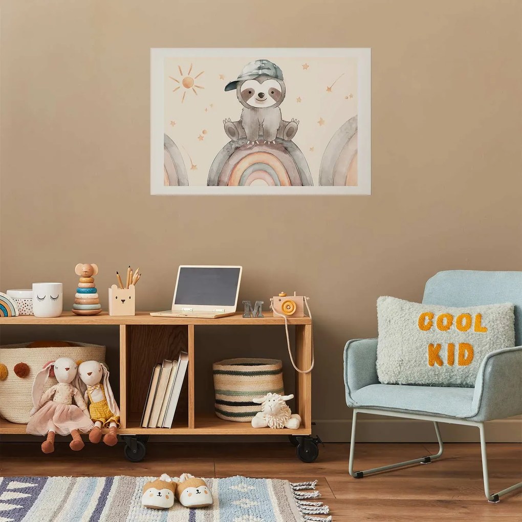 Plakat Pośród gwiazdek i tęcz 60x40 cm bez ramy z marginesem ARTGEIST B