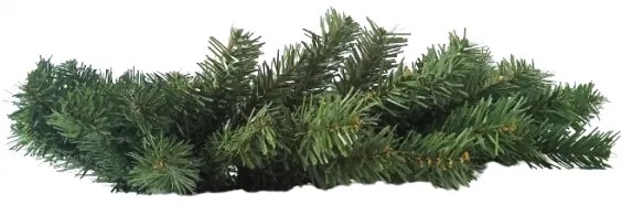 Sztuczny zielony wieniec bez ozdób, średnica 50 cm, śred. 50 cm