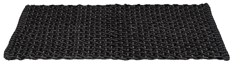 Antracytowy tekstylny dywanik łazienkowy 50x80 cm Ecoli – Wenko