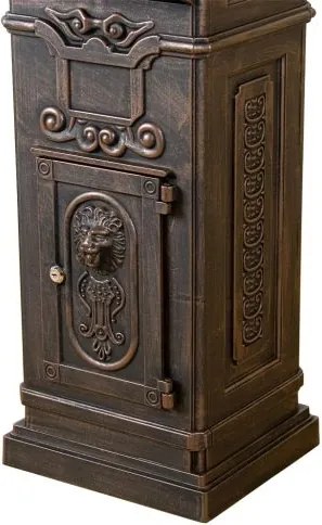 Skrzynka na listy antyczny mosiądz