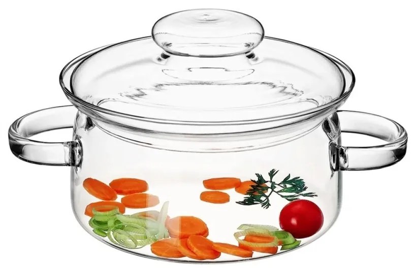 Garnek szklany Simax 6063 z pokrywką Nyko 1,5 l