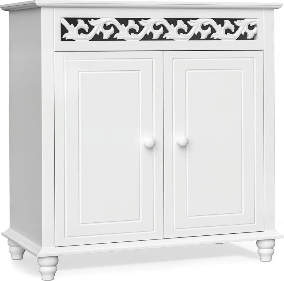 Komoda JERSEY, 76 x 65 x 35cm, biała Casaria