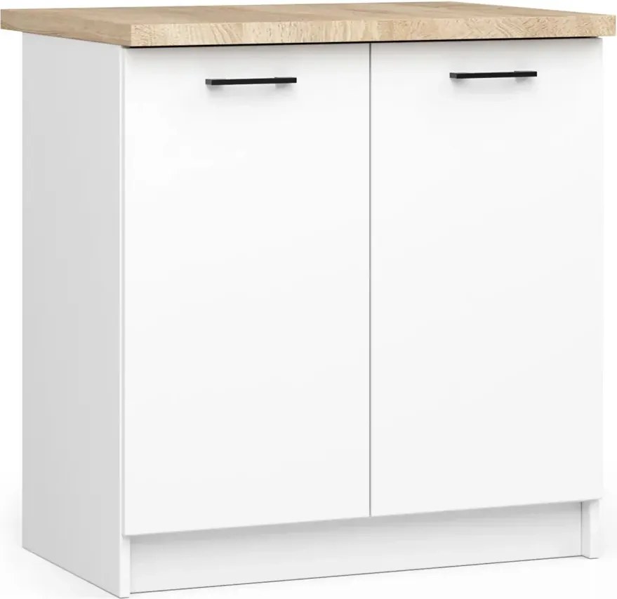 Biała Dolna Szafka Kuchenna 80 Cm B5-D38