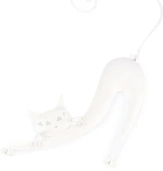 Dekoracja ścienna na ścianę Kot biały, 30,5 x 40,5 cm