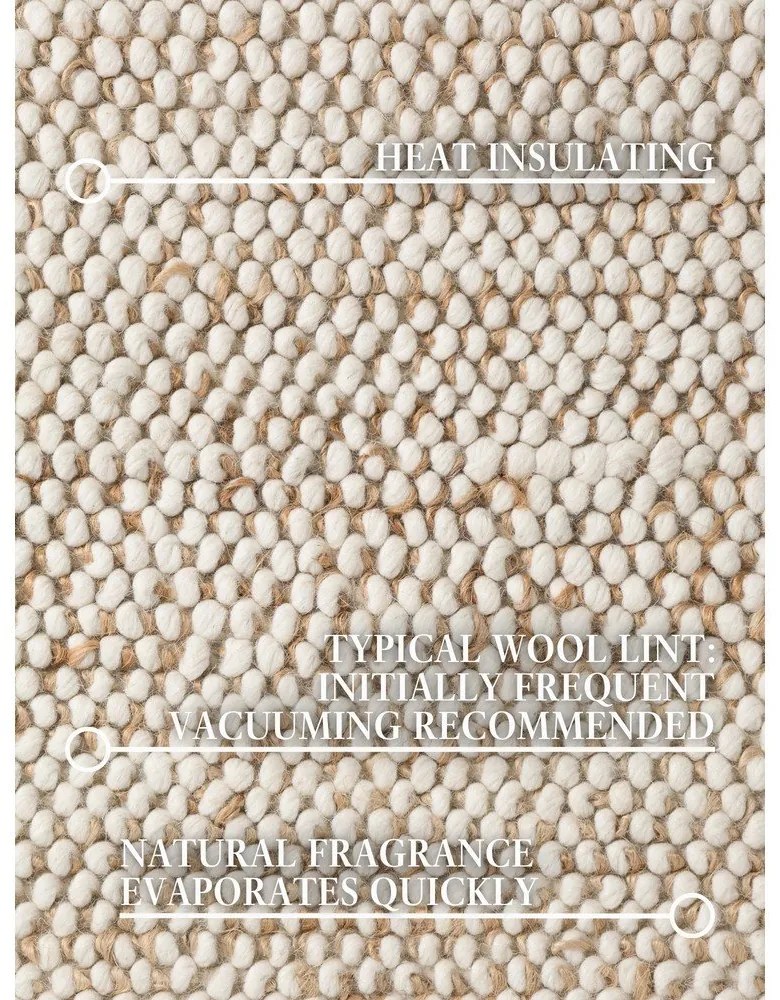 Beżowy dywan z mieszanki wełny tkany ręcznie 200x300 cm Peas – Villeroy&amp;Boch