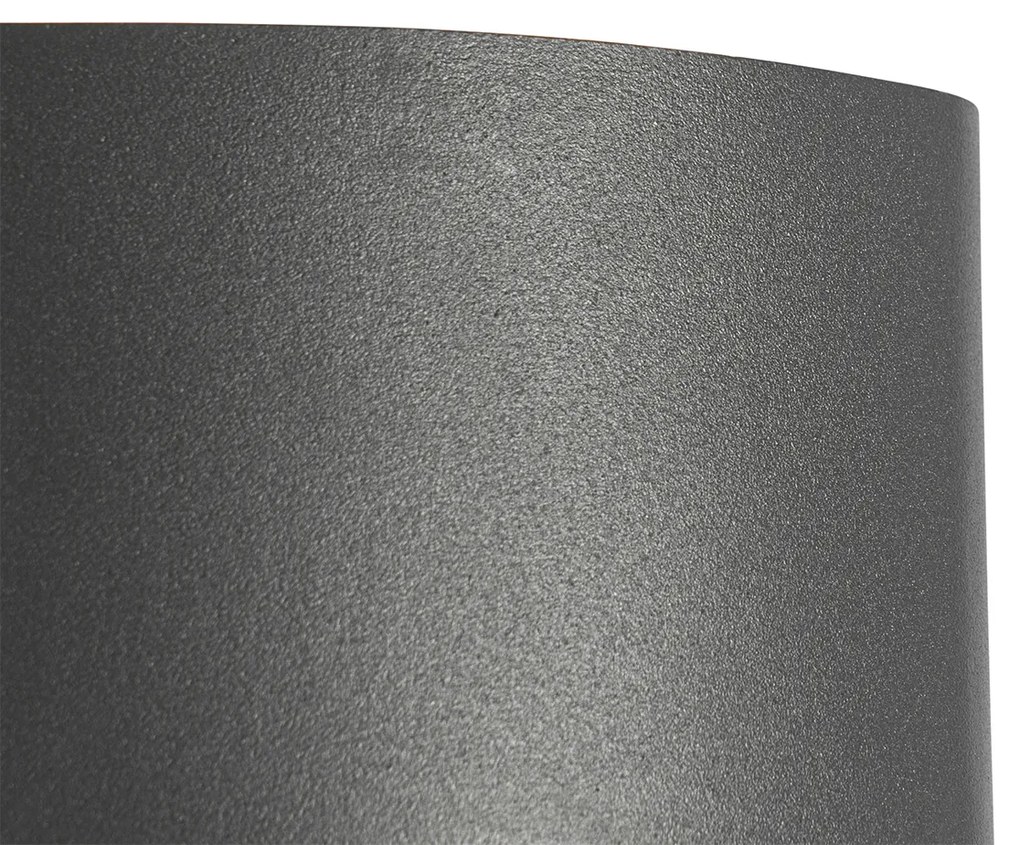 Zewnetrzna Lampa ścienna zewnętrzna ciemnoszara zintegrowana LED 4-punktowa IP54 - Silly Nowoczesny Oswietlenie zewnetrzne
