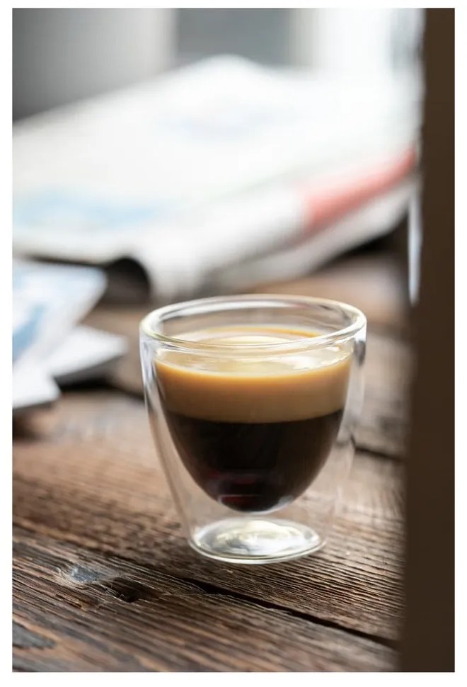 Szklane kubki na espresso/z podwójną ścianką zestaw 2 szt. 80 ml Amo – Vialli Design