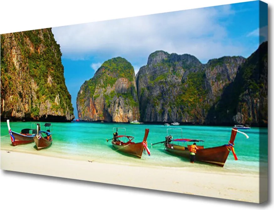 Zdjęcie na płótnie Egzotyczny Zbieg Gór i Morza